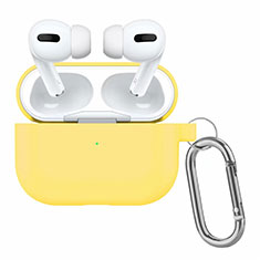 シリコン ケース 紛失防止 ズ用 AirPods Pro 充電ボックス アップル イエロー