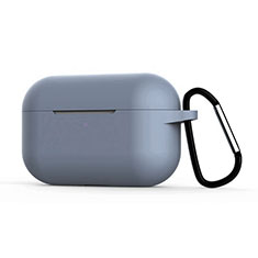 シリコン ケース 保護 収納 ズ用 AirPods Pro 充電ボックス C02 アップル ラベンダーグレー