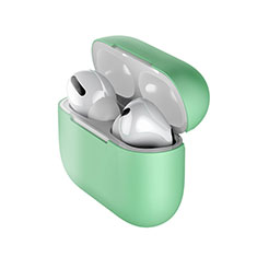 Apple AirPods Pro用360度 フルカバー極薄ソフトケース シリコンケース 耐衝撃 全面保護 バンパー S01 アップル グリーン