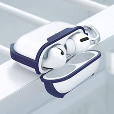 Apple AirPods Pro用ハイブリットバンパーケース プラスチック 兼シリコーン カバー U02 アップル ネイビー