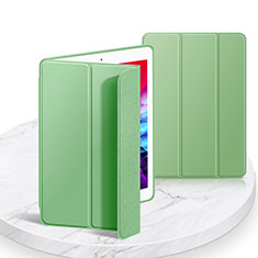 Apple iPad 10.2 (2019)用手帳型 レザーケース スタンド カバー L03 アップル ライトグリーン