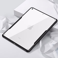 Apple iPad 10.2 (2019)用極薄ソフトケース シリコンケース 耐衝撃 全面保護 クリア透明 T04 アップル ブラック