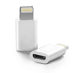 Apple iPad Air 10.9 (2020)用Android Micro USB to Lightning USB アクティブ変換ケーブルアダプタ H01 アップル ホワイト