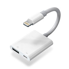 Apple iPad Air 2用Lightning to USB OTG 変換ケーブルアダプタ H01 アップル ホワイト