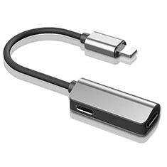 Apple iPad Air 4 10.9 (2020)用Lightning USB 変換ケーブルアダプタ H01 アップル シルバー