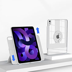 Apple iPad Air 4 10.9 (2020)用手帳型 レザーケース スタンド カバー H01 アップル ホワイト