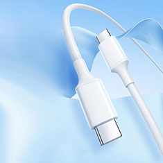 Apple iPad Air 5 10.9 (2022)用Type-C USB-C to Type-C USB-C アクティブ変換ケーブルアダプタ 60W H05 アップル ホワイト