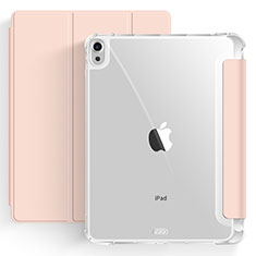 Apple iPad Air 5 10.9 (2022)用手帳型 レザーケース スタンド カバー H03 アップル ローズゴールド