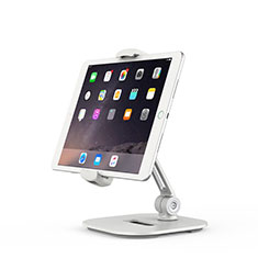 Apple iPad Air 5 10.9 (2022)用スタンドタイプのタブレット クリップ式 フレキシブル仕様 T02 アップル ホワイト
