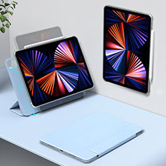 Apple iPad Pro 11 (2021)用手帳型 レザーケース スタンド カバー H01 アップル ネイビー