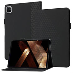 Apple iPad Pro 11 (2021)用手帳型 レザーケース スタンド カバー YX1 アップル ブラック