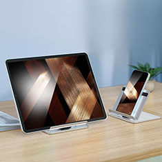 Apple iPad Pro 11 (2021)用スタンドタイプのタブレット ホルダー ユニバーサル N02 アップル シルバー