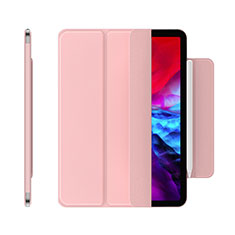 Apple iPad Pro 11 (2022)用手帳型 レザーケース スタンド カバー アップル ローズゴールド