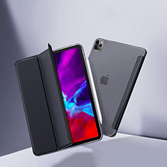 Apple iPad Pro 11 (2022)用手帳型 レザーケース スタンド L02 アップル ブラック