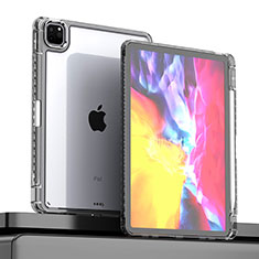 Apple iPad Pro 11 (2022)用ハイブリットバンパーケース クリア透明 プラスチック カバー P01 アップル ブラック