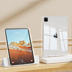 Apple iPad Pro 12.9 (2021)用極薄ソフトケース シリコンケース 耐衝撃 全面保護 クリア透明 T03 アップル クリア