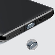 Apple iPad Pro 12.9 (2021)用アンチ ダスト プラグ キャップ ストッパー USB-C Android Type-Cユニバーサル H08 アップル ダークグレー