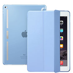 Apple iPad Pro 12.9用手帳型 レザーケース スタンド L02 アップル ブルー