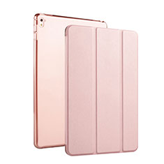 Apple iPad Pro 9.7用レザーケース 手帳型 スタンド アップル ローズゴールド