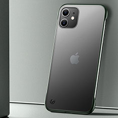 Apple iPhone 11用ハードカバー クリスタル クリア透明 S02 アップル グリーン