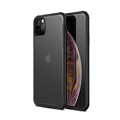 Apple iPhone 11 Pro用ハイブリットバンパーケース プラスチック 兼シリコーン カバー T01 アップル ブラック