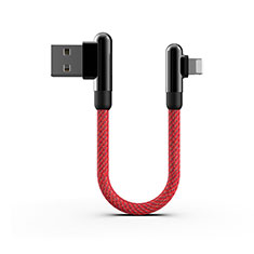 Apple iPhone 12 Mini用USBケーブル 充電ケーブル 20cm S02 アップル レッド
