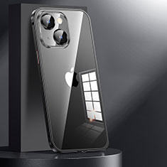 Apple iPhone 13用ケース 高級感 手触り良い メタル兼プラスチック バンパー JL1 アップル ブラック