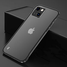 Apple iPhone 13 Mini用ハードカバー クリスタル クリア透明 H06 アップル ブラック