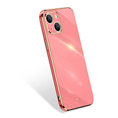 Apple iPhone 13 Mini用360度 フルカバー極薄ソフトケース シリコンケース 耐衝撃 全面保護 バンパー S03 アップル ピンク