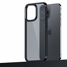 Apple iPhone 13 Pro用ハイブリットバンパーケース プラスチック 兼シリコーン カバー U04 アップル ブラック
