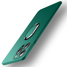 Apple iPhone 13 Pro用極薄ソフトケース シリコンケース 耐衝撃 全面保護 アンド指輪 マグネット式 バンパー A09 アップル グリーン