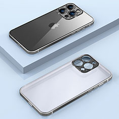 Apple iPhone 13 Pro用ケース 高級感 手触り良い メタル兼プラスチック バンパー JB1 アップル ブラック