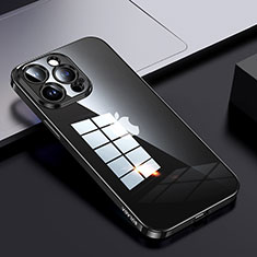 Apple iPhone 13 Pro用ハイブリットバンパーケース クリア透明 プラスチック カバー LD2 アップル ブラック