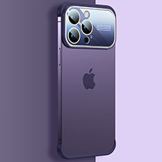 Apple iPhone 13 Pro用ハードカバー クリスタル クリア透明 QC4 アップル パープル