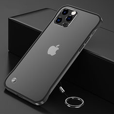 Apple iPhone 13 Pro Max用ハードカバー クリスタル クリア透明 H06 アップル ブラック
