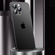 Apple iPhone 13 Pro Max用ケース 高級感 手触り良い メタル兼プラスチック バンパー JL2 アップル ブラック