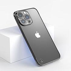 Apple iPhone 13 Pro Max用ハードカバー クリスタル クリア透明 WT1 アップル ブラック