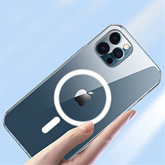 Apple iPhone 13 Pro Max用極薄ソフトケース シリコンケース 耐衝撃 全面保護 クリア透明 カバー Mag-Safe 磁気 Magnetic XD3 アップル クリア