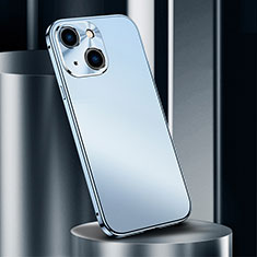 Apple iPhone 14 Plus用ケース 高級感 手触り良い アルミメタル 製の金属製 カバー M02 アップル ネイビー
