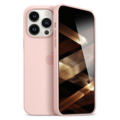 Apple iPhone 14 Pro用極薄ソフトケース シリコンケース 耐衝撃 全面保護 S05 アップル ローズゴールド