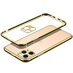 Apple iPhone 14 Pro用ケース 高級感 手触り良い アルミメタル 製の金属製 バンパー カバー JL2 アップル ゴールド