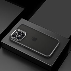 Apple iPhone 14 Pro用極薄ソフトケース シリコンケース 耐衝撃 全面保護 クリア透明 LD8 アップル ブラック