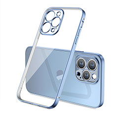 Apple iPhone 14 Pro Max用極薄ソフトケース シリコンケース 耐衝撃 全面保護 クリア透明 H05 アップル ネイビー