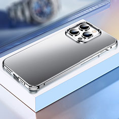Apple iPhone 14 Pro Max用ケース 高級感 手触り良い アルミメタル 製の金属製 カバー TB1 アップル シルバー