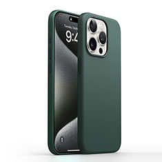 Apple iPhone 14 Pro Max用360度 フルカバー極薄ソフトケース シリコンケース 耐衝撃 全面保護 バンパー YK1 アップル グリーン