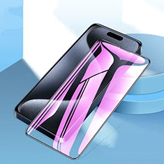Apple iPhone 14 Pro Max用強化ガラス フル液晶保護フィルム アンチグレア ブルーライト U02 アップル ブラック