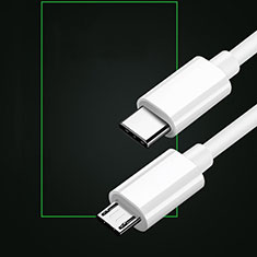 Apple iPhone 15用USB 2.0ケーブル 充電ケーブルAndroidユニバーサル 2A H02 アップル ホワイト