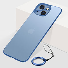 Apple iPhone 15用ハードカバー クリスタル クリア透明 H07 アップル ネイビー