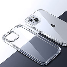 Apple iPhone 15用ハイブリットバンパーケース クリア透明 プラスチック カバー QC2 アップル クリア