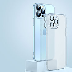 Apple iPhone 15 Pro用極薄ケース クリア透明 プラスチック 質感もマットQC1 アップル ホワイト